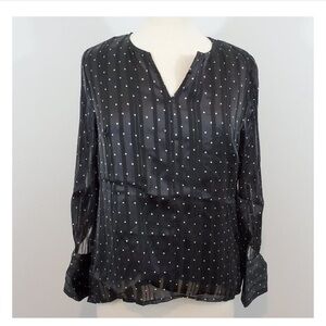 The Limited plus size black/white blouse